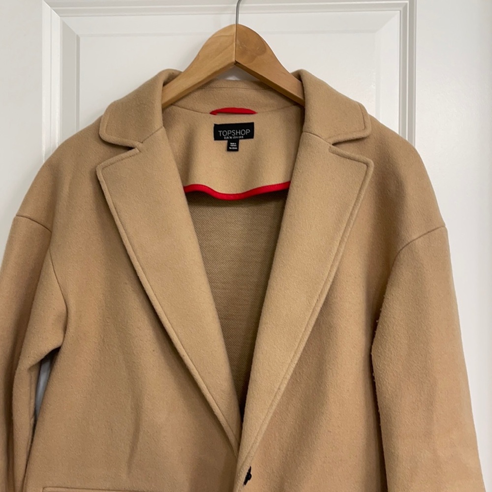 TopShop Tan Wool Coat